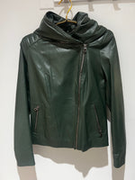 Green lambskin Leather Jacket | Georgia