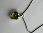 Yellow Topaz Pendant on Silver Chain | Hanna