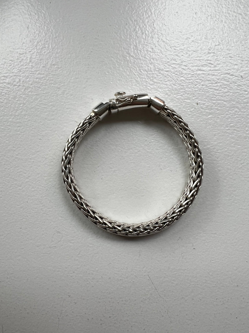 Woven Silver Bracelet | Cleo