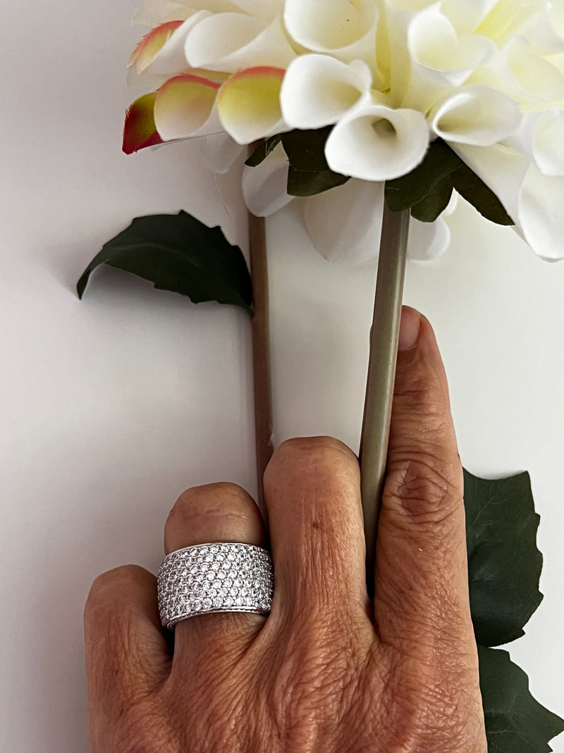 Pave Diamond Eternity Ring | Sophia