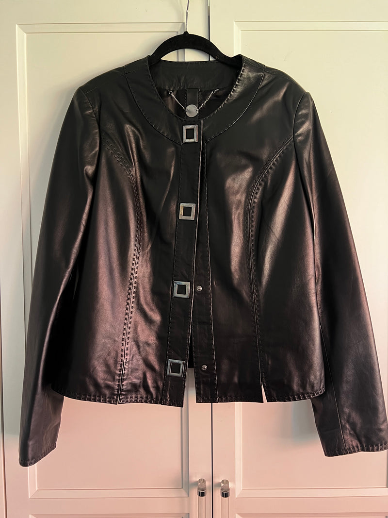 Lambskin Leather Jacket | Evelyn