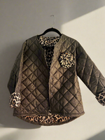 Italian Puffy Leopard Jacket | Leo