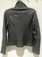 Black Pebbled Leather Jacket | Hamish