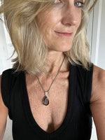 Smoky Topaz Pendant on Silver Chain | Elena