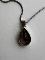 Smoky Topaz Pendant on Silver Chain | Elena