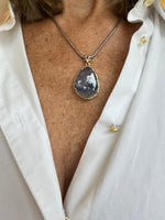 Sapphire Pendant on Silver Chain | Greta