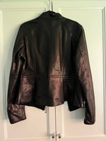 Black Lambskin Leather Jacket | Dakota