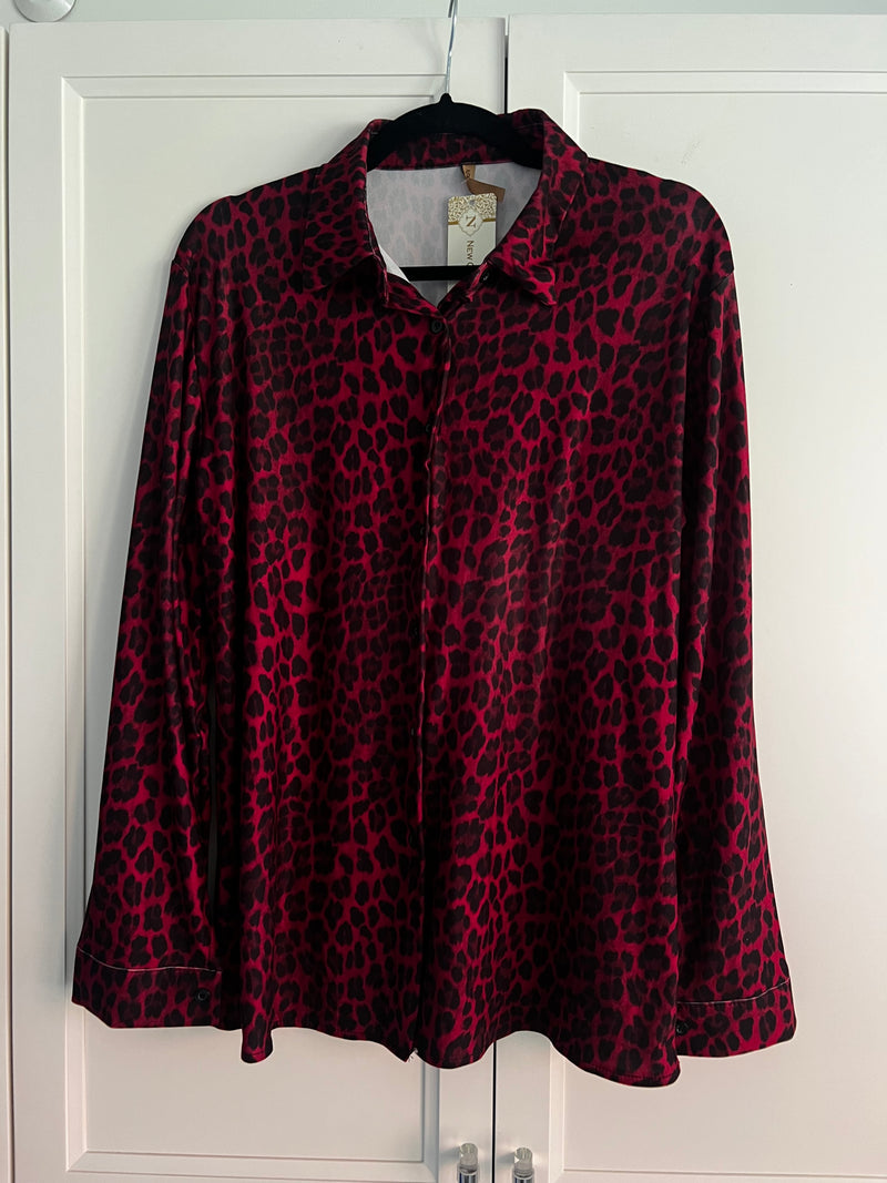 Leopard Jersey Blouses | Tabitha