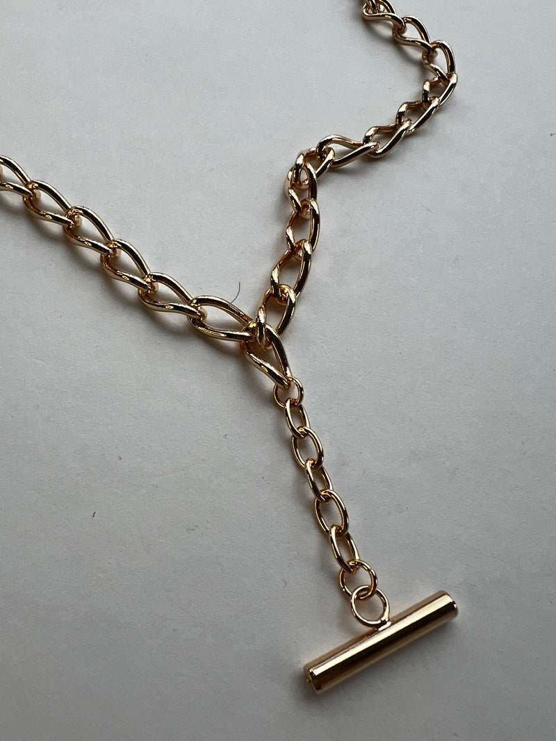 Gold Necklace | T Fob BACK IN STOCK