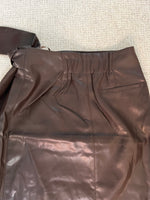 Vegan Leather Wrap Skirt | Suzy Longer