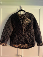 Italian Puffy Leopard Jacket | Leo