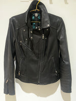 Black Pebbled Leather Jacket | Hamish