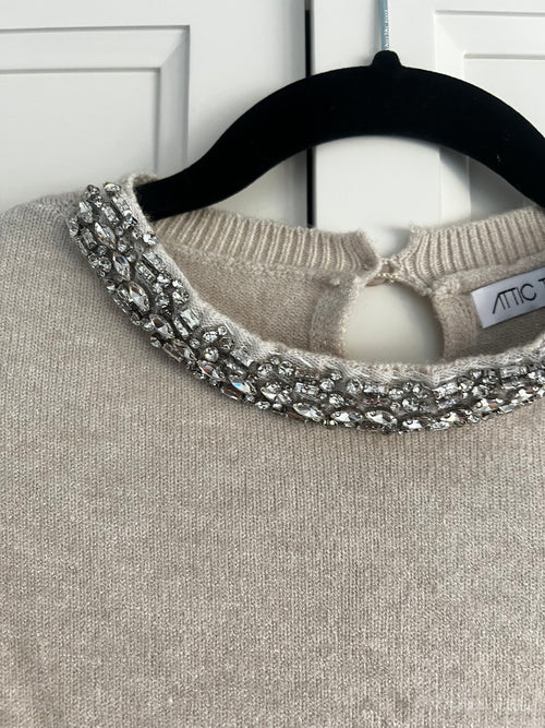 Italian Crystal Sweater | Monica