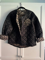 Italian Puffy Leopard Jacket | Leo