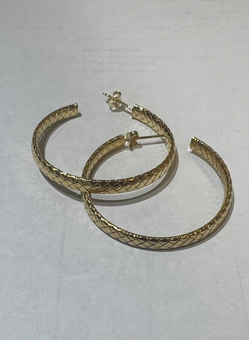 Italian Gold Hoop Earrings | Fifi