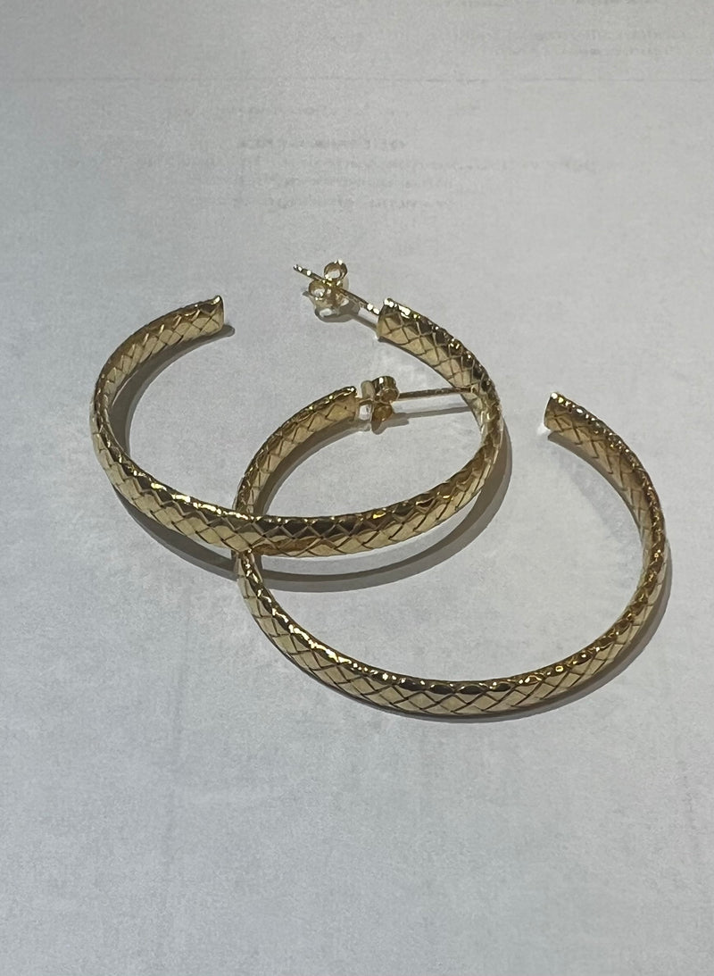 Italian Gold Hoop Earrings | Fifi