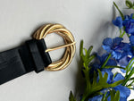 Italian Stretch Gold Buckle Belts | David