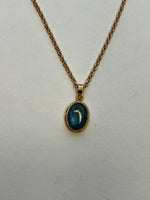 Labradorite Pendant on Gold Chain | Jana