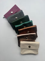 Mini Leather Snap Wallets | New Size