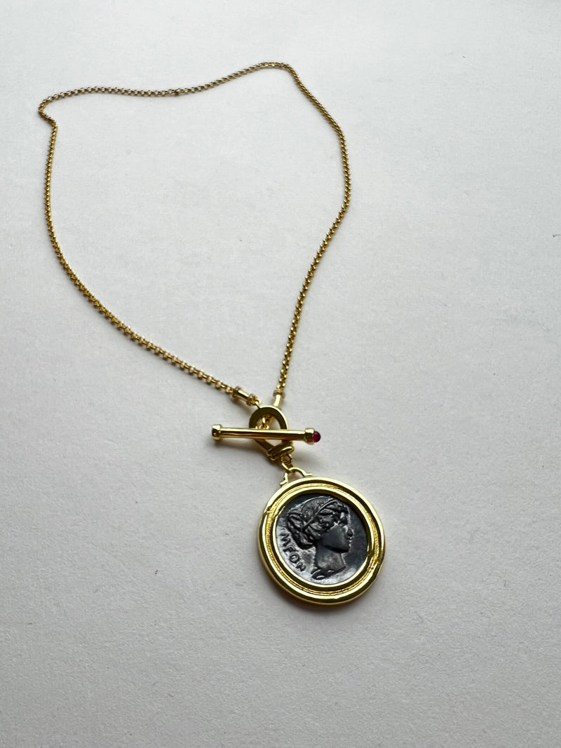 Italian Coin Necklace | Fob