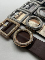 Italian Stretch Sparkle Buckle Belts | Diva