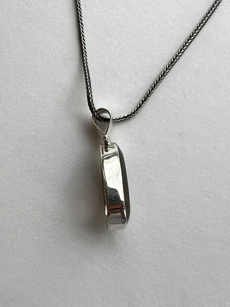 Smoky Topaz Pendant on Silver Chain | Elena