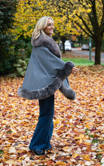 Cashmere and Fur Cape | Jacquie O One left!