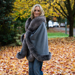 Cashmere and Fur Cape | Jacquie O One left!