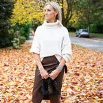 Vegan Leather Wrap Skirt | Christine