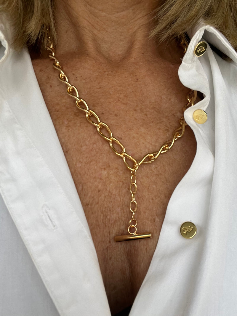 Gold Necklace | T Fob BACK IN STOCK