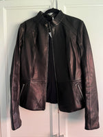 Black Lambskin Leather Jacket | Dakota