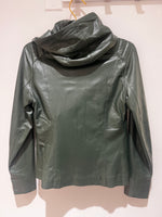 Green lambskin Leather Jacket | Georgia