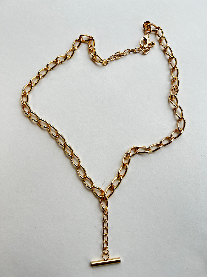 Gold Necklace | T Fob BACK IN STOCK