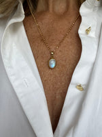 Moonstone Pendant on Gold Chain | Jana