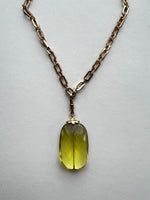 Lemon Citron Pendant on Gold Chain | Kira