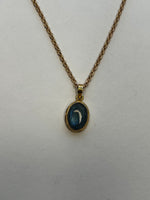 Labradorite Pendant on Gold Chain | Jana