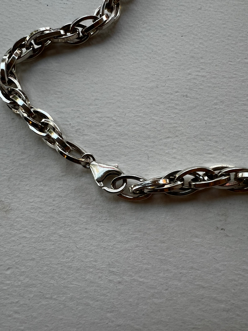 Silver Oval Linked Necklace | Miranda