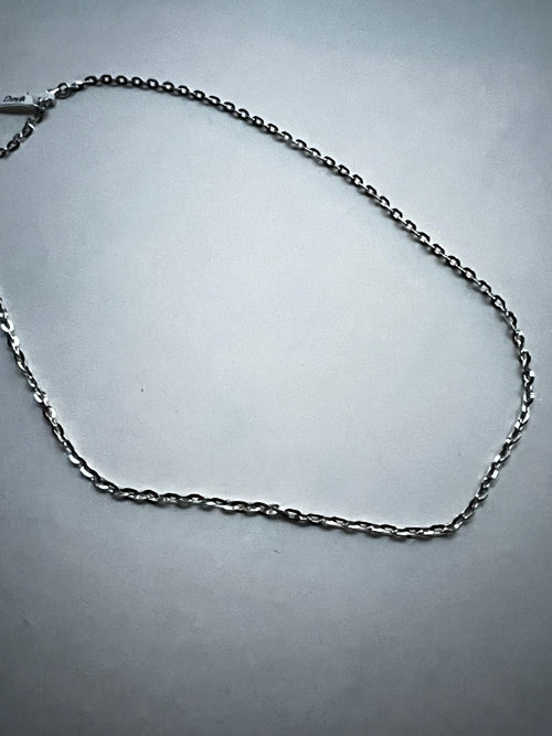 Diamond Cut Silver Necklace | Dina