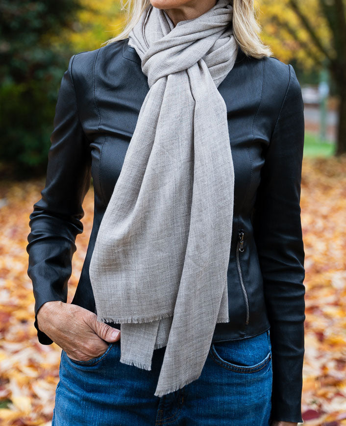 Diamond Weave Cashmere Scarves | Isla