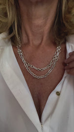 Silver Linked Necklace | David