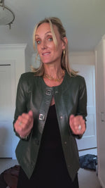 Lambskin Leather Jacket | Evelyn