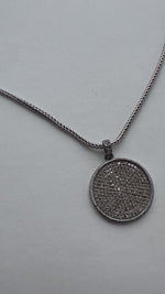 Diamond Pendant + Silver Chain | Rolo