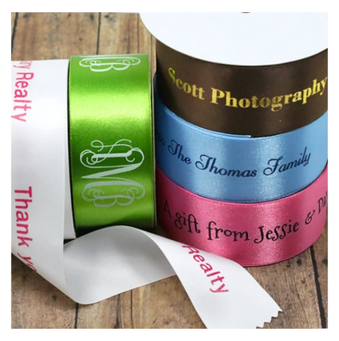 Personalized Satin Ribbon 7/8 width – QUEEN & GRACE