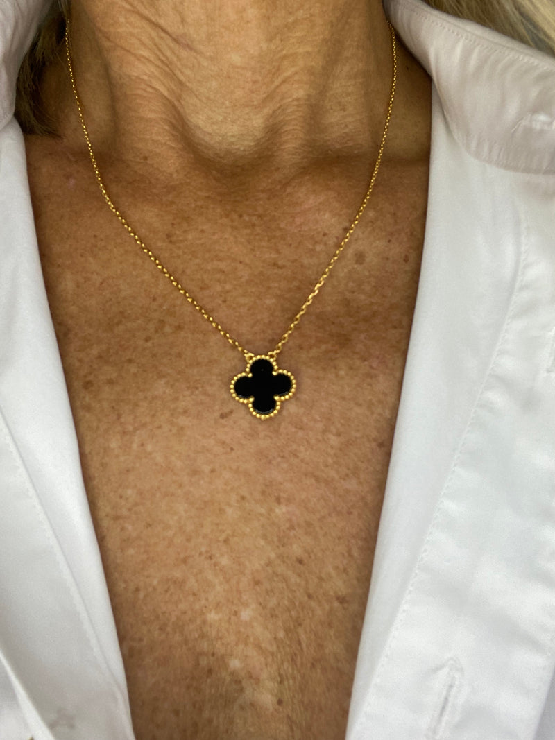 Black Clover Necklace gold